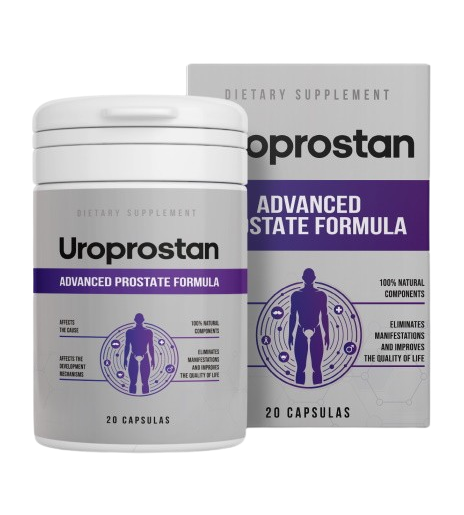 Envase de Uroprostan - suplemento natural para la próstata